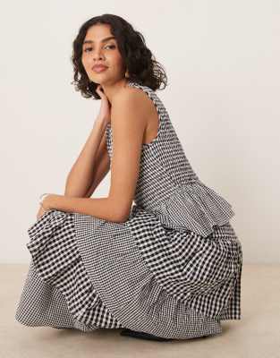 NOBODY'S CHILD SUTTON TIERED MIDAXI SKIRT 