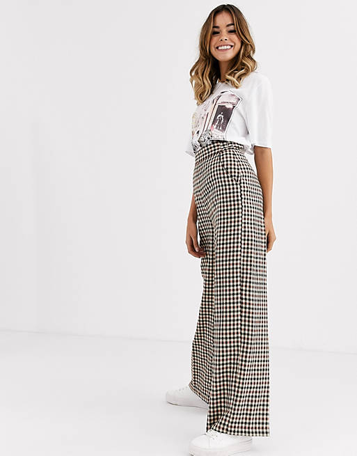 Nobody's Child tailored pants in check | ASOS