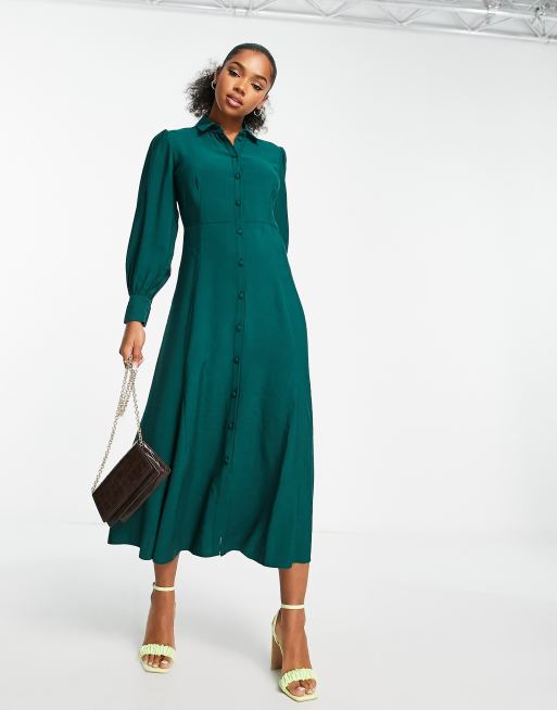 Emerald green shop tunic dress