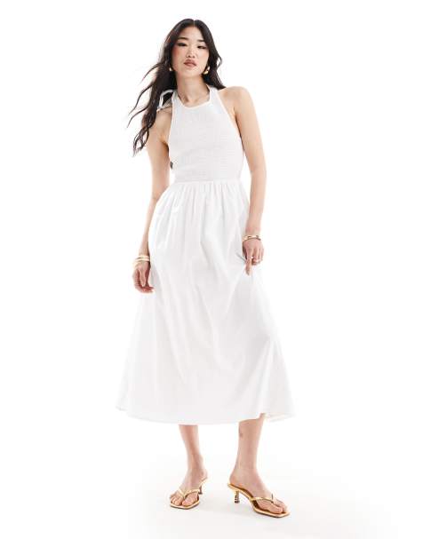 Nobody's Child – Tizzy – Midaxi-Kleid in Weiß - view 1