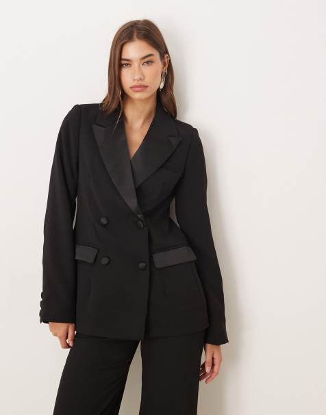 Nobody's Child tuxedo blazer in black - view 1