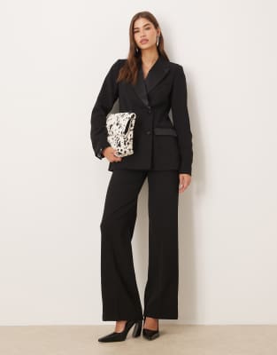 Nobody's Child Alicia Double Breasted Blazer In Black
