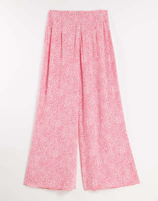 Nobody's Child wide leg trousers in pink ditsy floral - ASOS Price Checker
