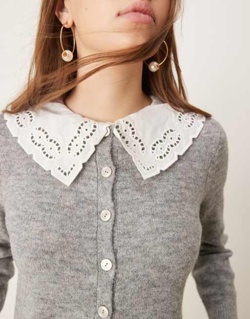 【美品】Bibiy PENELOPE COLLAR KNIT Bibiy. ビビィ 新品 正規品 タグ付き カーディガン コート