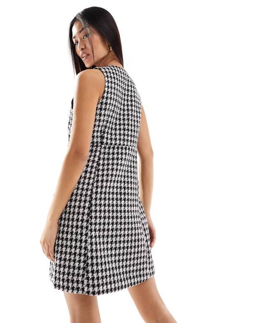Nobody's Child Zack mini pinny dress in gingham, 2 of 4
