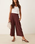 [Nobody's Child] Nobody's Child Zeena wide leg pants in brown 14 Chocolate