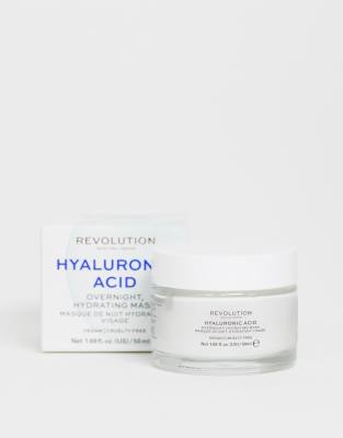 фото Ночная увлажняющая маска для лица с гиалуроновой кислотой revolution skincare-бесцветный