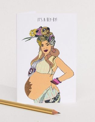 Nocturnal Paper – It's a baby – Gratulationskort till bebis-Flerfärgad