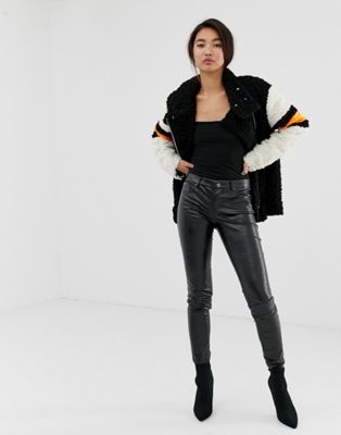 Noir bukser i imiteret læder fra Blank NYC-Sort