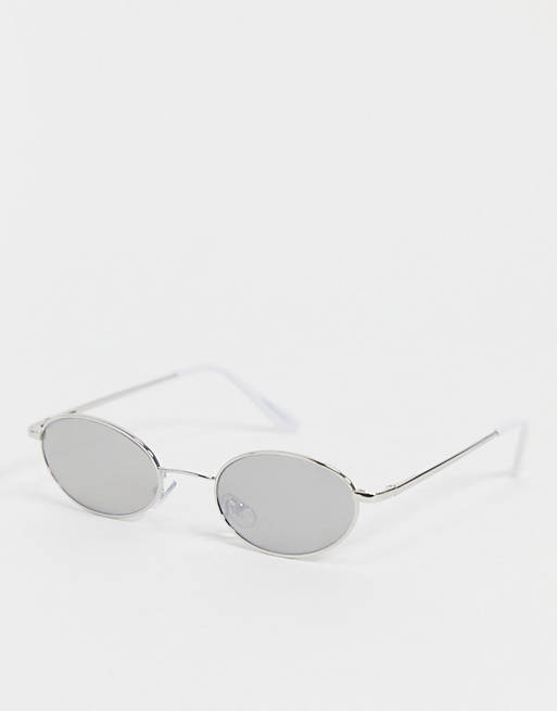 Noisy May 90's round sunglasses in silver