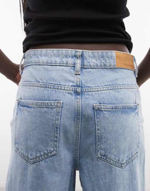 Noisy May - Alexa - Jeans a vita medio alta e fondo ampio azzurri, 5 di 5