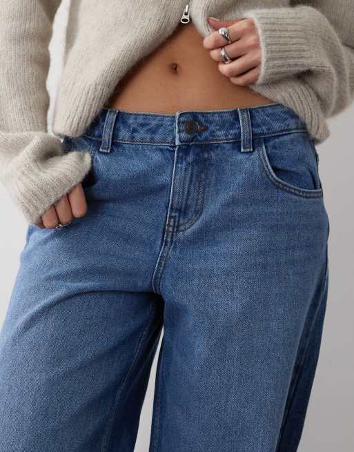 Noisy May - Andy - Jeans a fondo ampio e vita bassa lavaggio blu medio, 5 di 5
