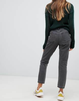 ankle grazer mom jeans