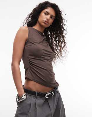 Noisy May Asymmetric Slinky Top In Brown