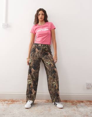 Noisy May Baby Tee With Too Pretty Graphic In Pink