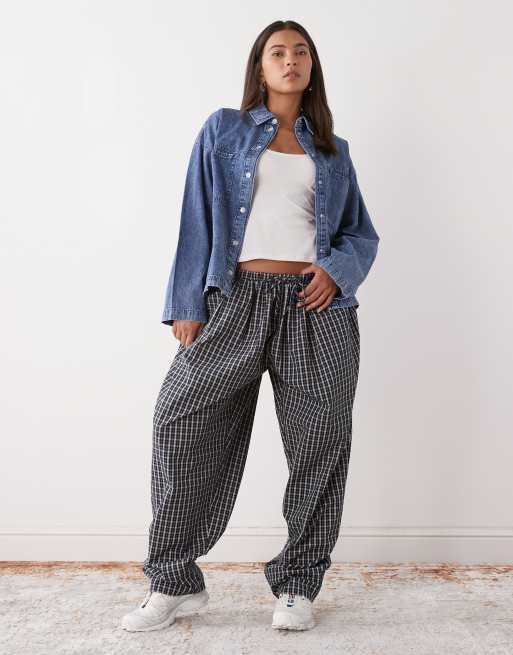 Noisy May – Blåtvättad jeansskjorta i oversize, 4 av 4