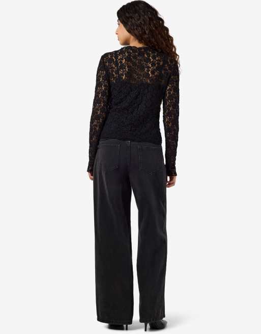 Noisy May Blouse in black1, 3 of 6