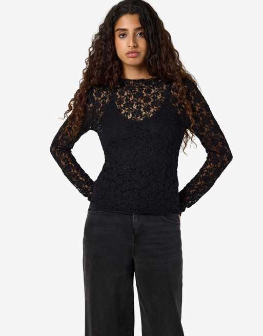 Noisy May Blouse in black1, 5 of 6