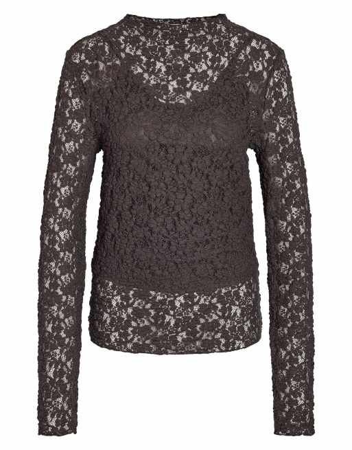 Noisy May Blouse in chocolate brown1, 6 of 7