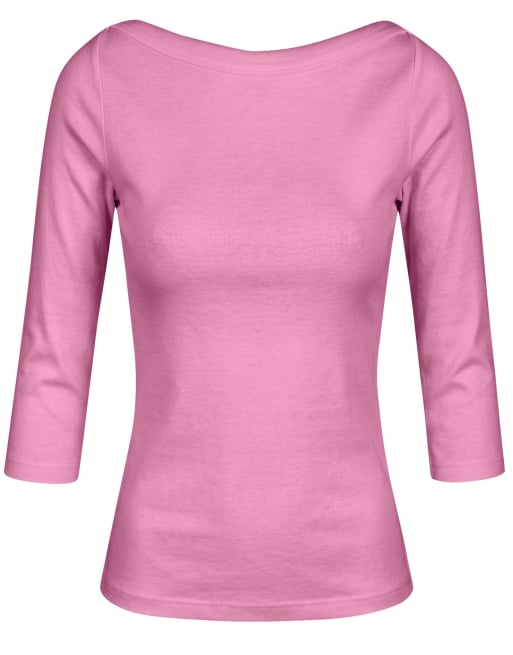 Noisy May blusa de manga 3/4 en rosa begonia, 5 de 5