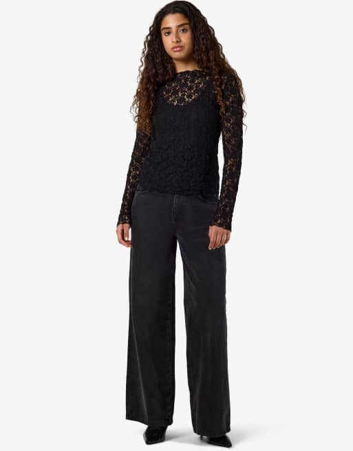 Noisy May Bluse i sort, 2 af 6