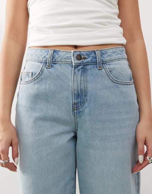 Noisy May - Brandy - Forvaskede lyseblå jeans med mellemhøj talje i loose fit, 5 af 5