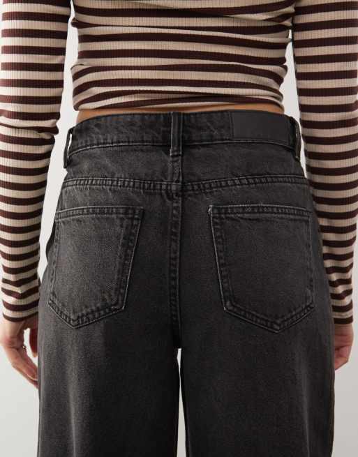 Noisy May - Brandy - Jeans ampi a vita medio alta nero slavato, 4 di 5
