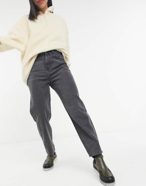 Noisy May - Brooke - Dad jeans taglio largo a vita alta neri