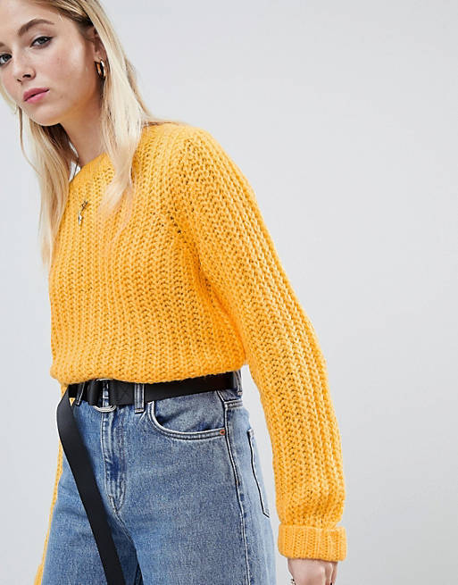 Noisy May cable knit jumper