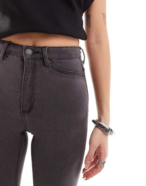 Noisy May Callie high waist skinny jeans in gray, 5 of 5