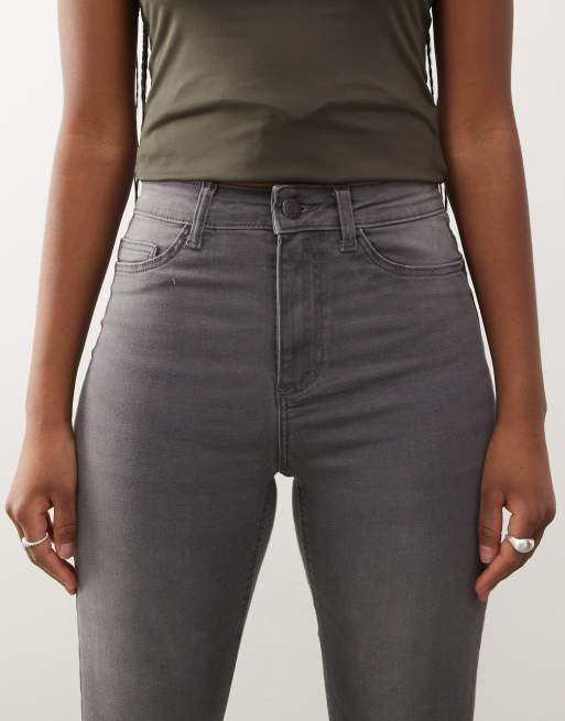 Noisy May Callie high waist skinny jeans in gray, 5 of 5