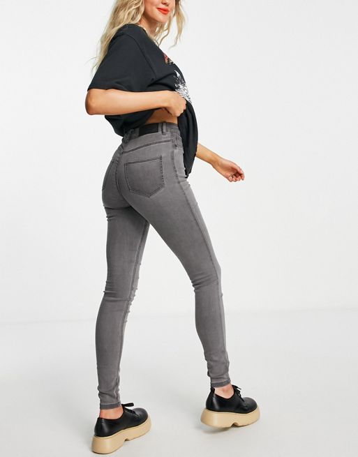 High Waist Ladies Light Grey Cotton Jeggings, Casual Wear, Skinny Fit at Rs  100 in Surat