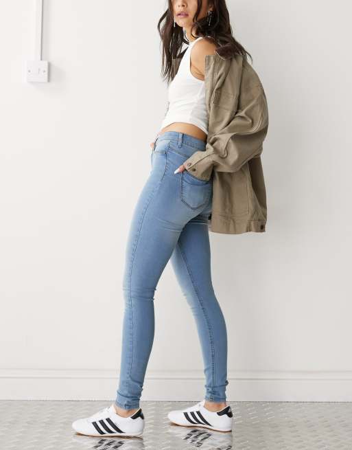Noisy May - Callie - Jeans skinny a vita alta azzurri, 3 di 5