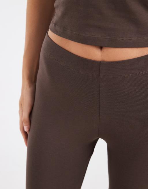 Noisy May capri trousers co-ord in chocolate brown, 3 of 5