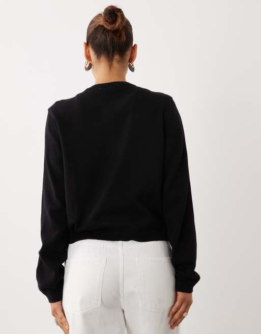 Noisy May Cardigan mit einem Knopf in Schwarz, 4 von 4