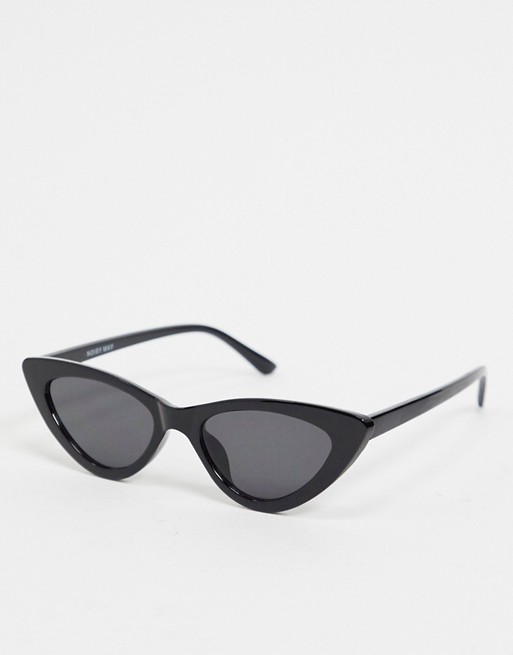 Noisy May cat eye sunglasses in black