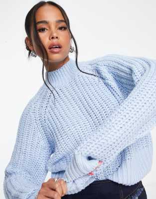 Chunky knit high neck on sale jumper