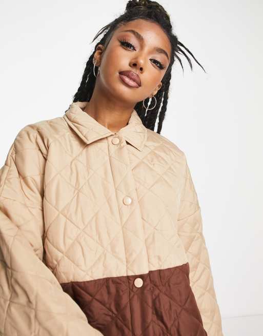 【COLOR iN ID】Herringbone quilted jacket Maroon Quilted Herringbone Mechanic Jacket – Brandin Vaughn
