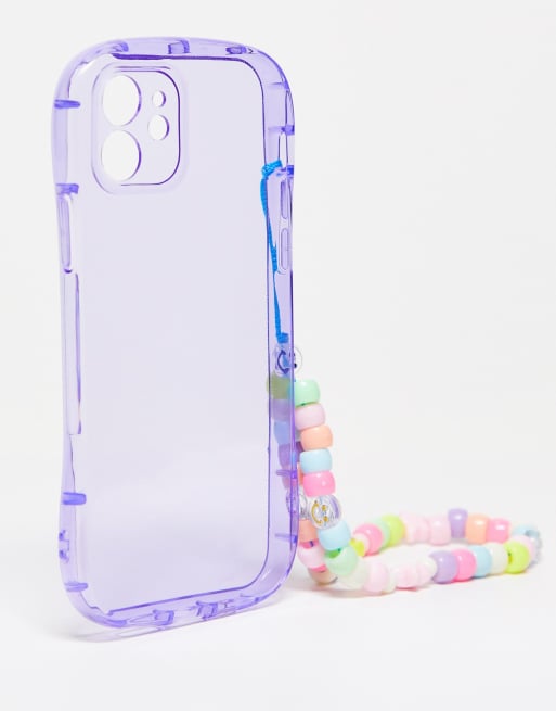 Noisy May - Coque pour iPhone 12 avec breloque - Lilas