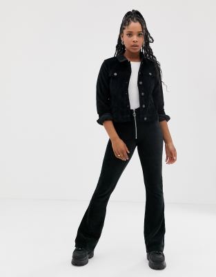 noisy may black denim jacket