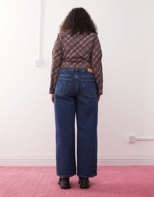Noisy May Curve Alexa Straight Fit Jeans In Blue