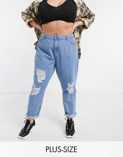 Asos noisy best sale may mom jeans