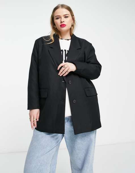 Noisy May - Curve - Elegante blazer in zwart - view 1