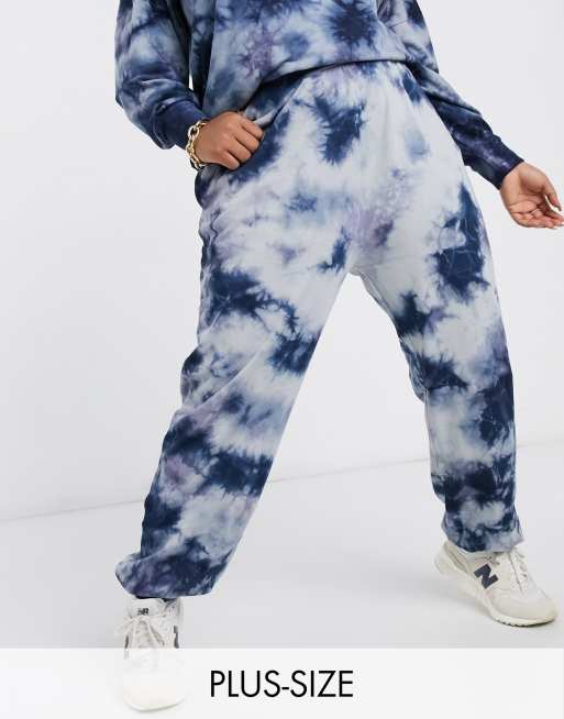 Dark blue discount tie dye sweatpants