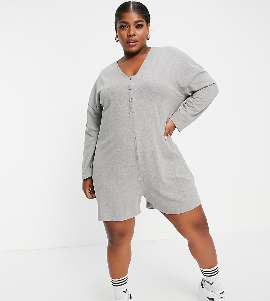 Noisy May Curve - Exclusives - Oversized playsuit in grijs