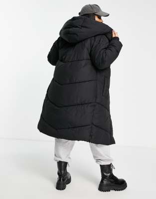 noisy may padded maxi coat