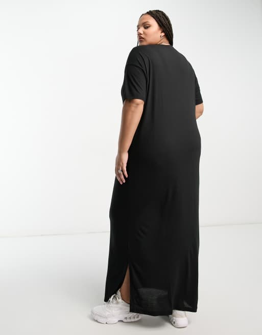 Tee shirt maxi store dress plus size