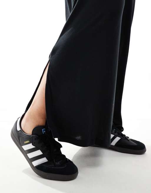 Noisy May Curve maxi t-shirt dress in black, 3 of 4