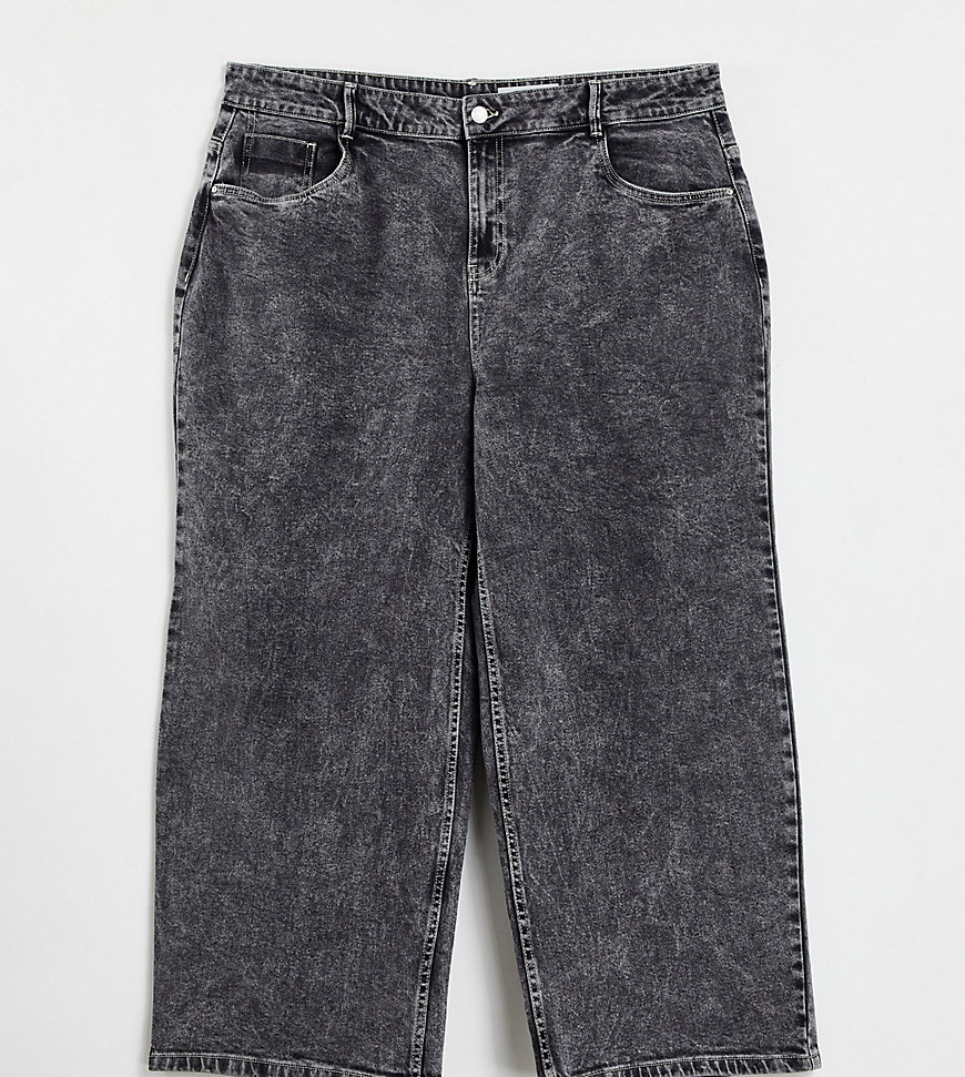 mom jeans in gray wash-Grey