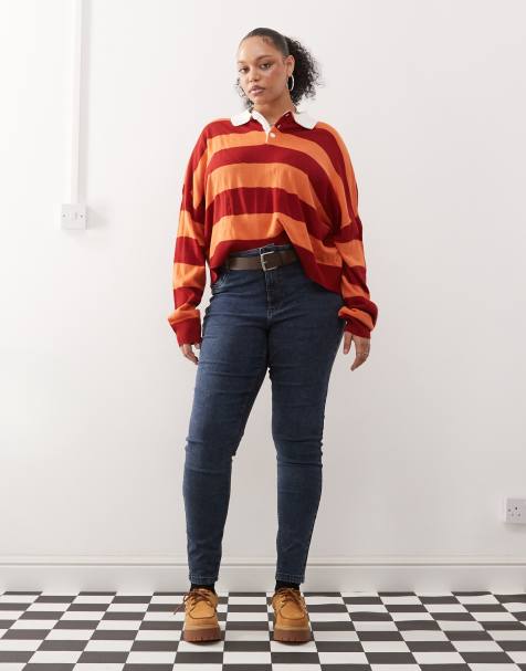 Noisy May Curve – Mörkblå, skinny jeans - view 1